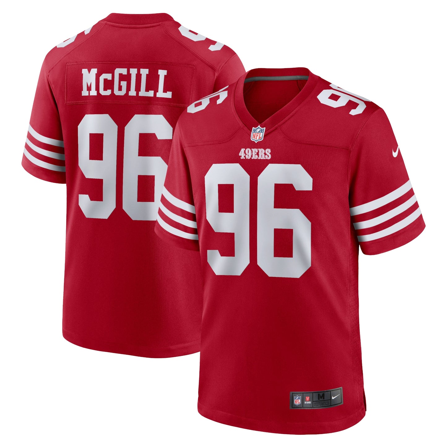 T.Y. McGill San Francisco 49ers Nike Home Game Player Jersey - Scarlet