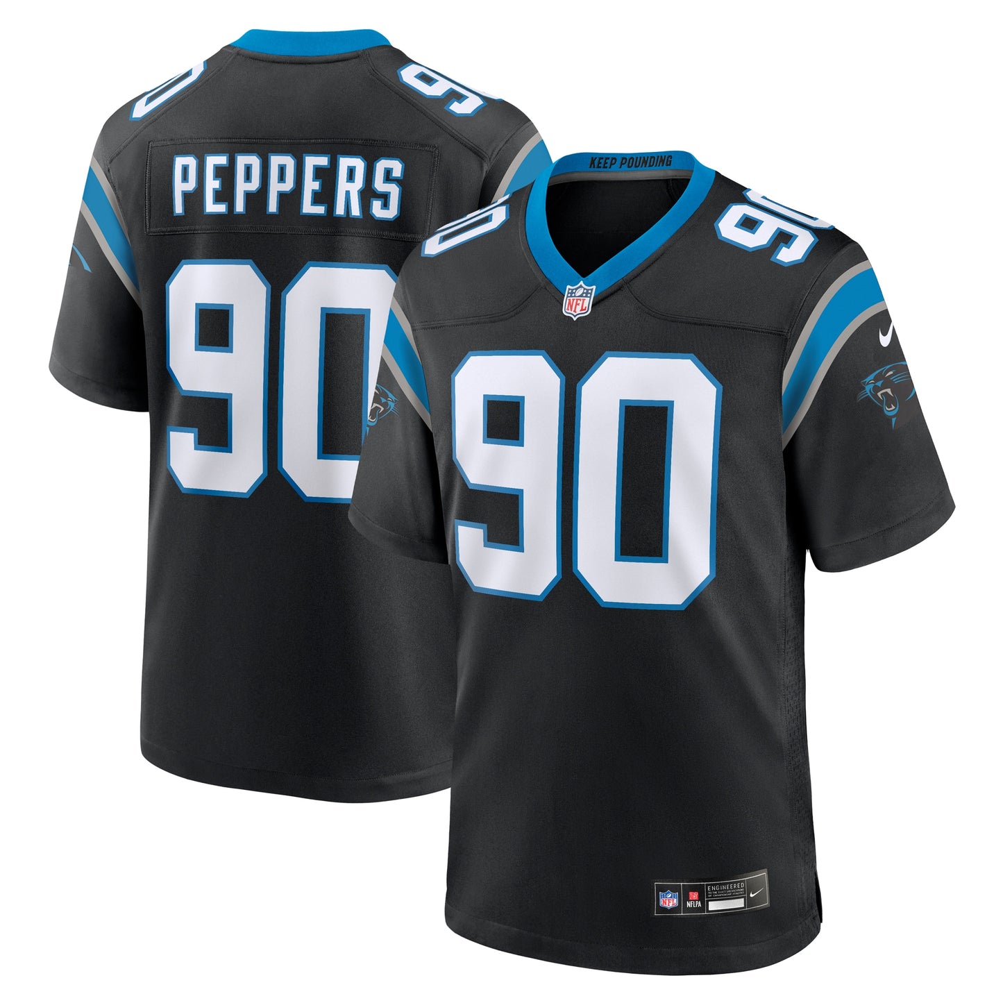 Julius Peppers Carolina Panthers Nike Retired Player Game Jersey - Black