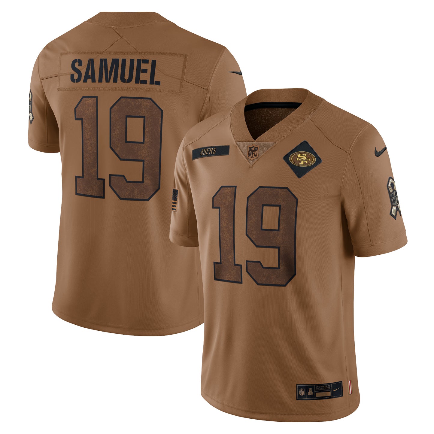 Deebo Samuel San Francisco 49ers Nike 2023 Salute To Service Limited Jersey - Brown