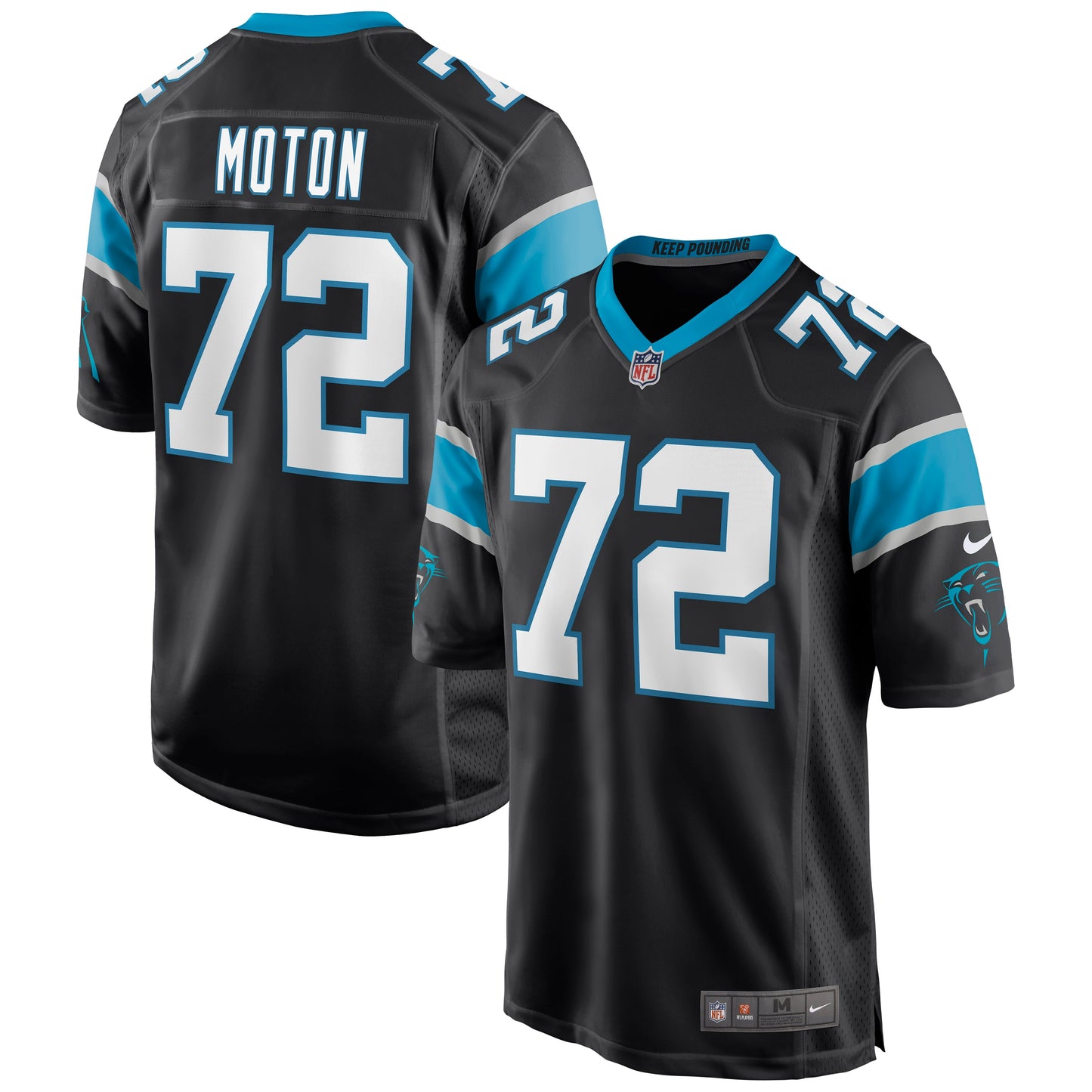 Taylor Moton Carolina Panthers Nike Game Jersey - Black