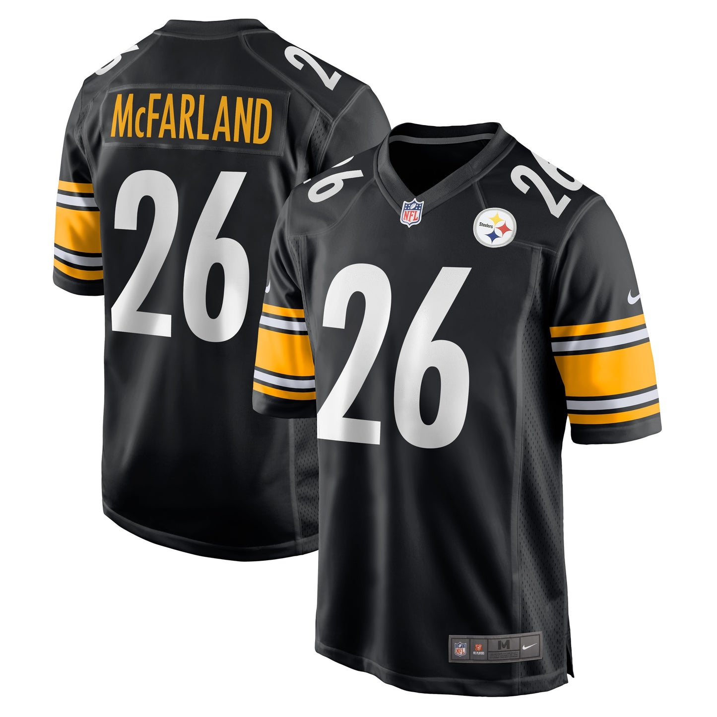 Anthony McFarland Jr. Pittsburgh Steelers Nike Game Player Jersey - Black