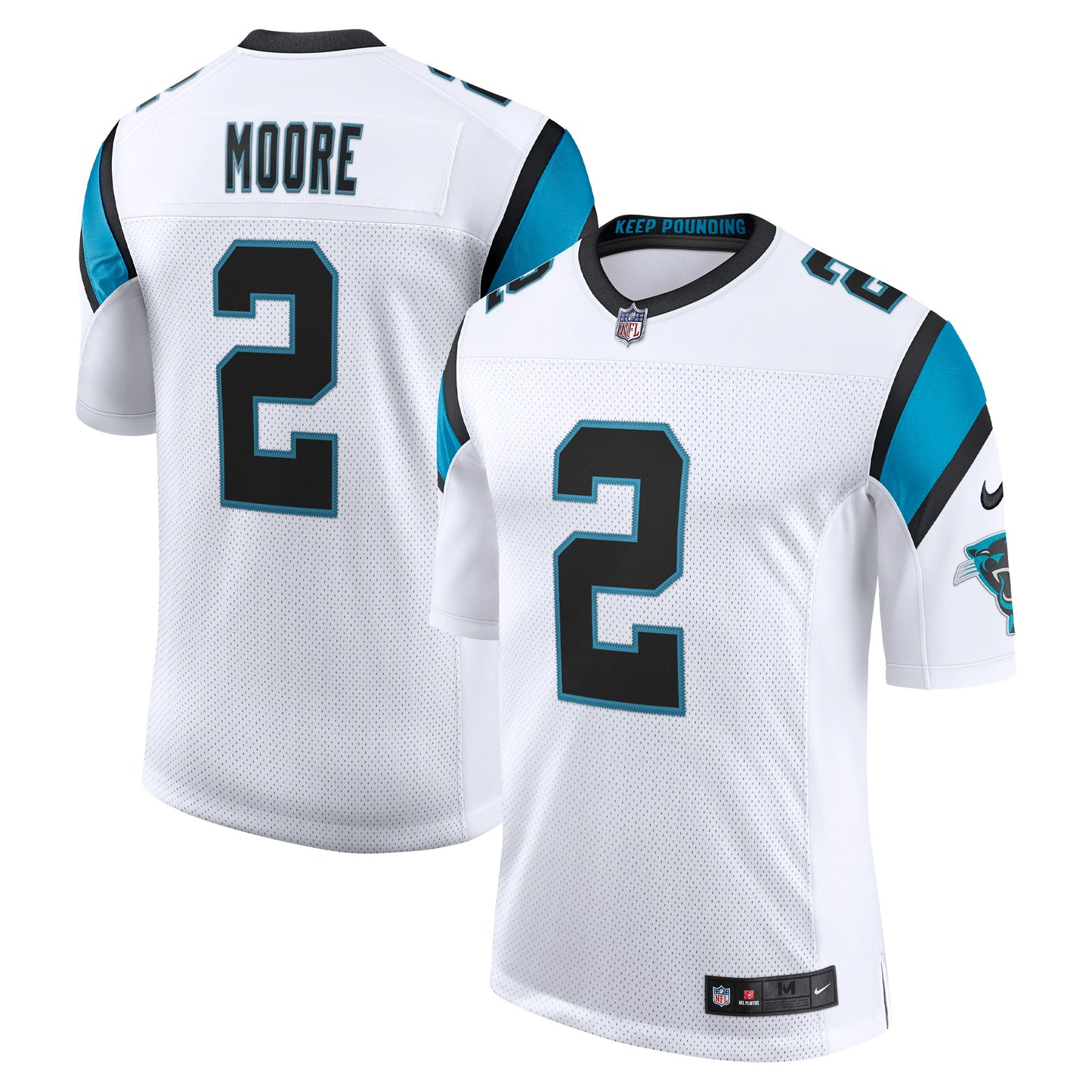 D.J. Moore Carolina Panthers Nike Vapor Limited Jersey - White