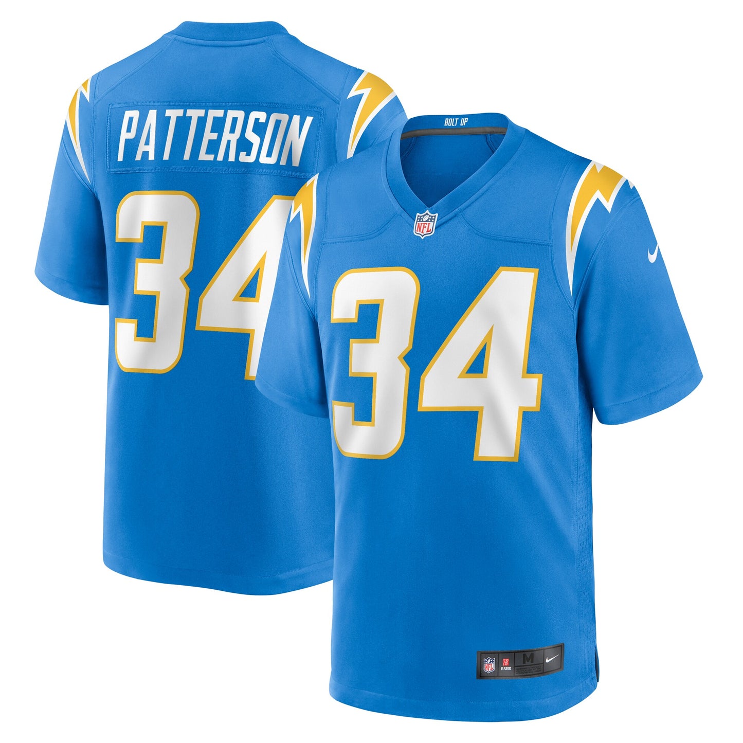 Jaret Patterson Los Angeles Chargers Nike Team Game Jersey -  Powder Blue