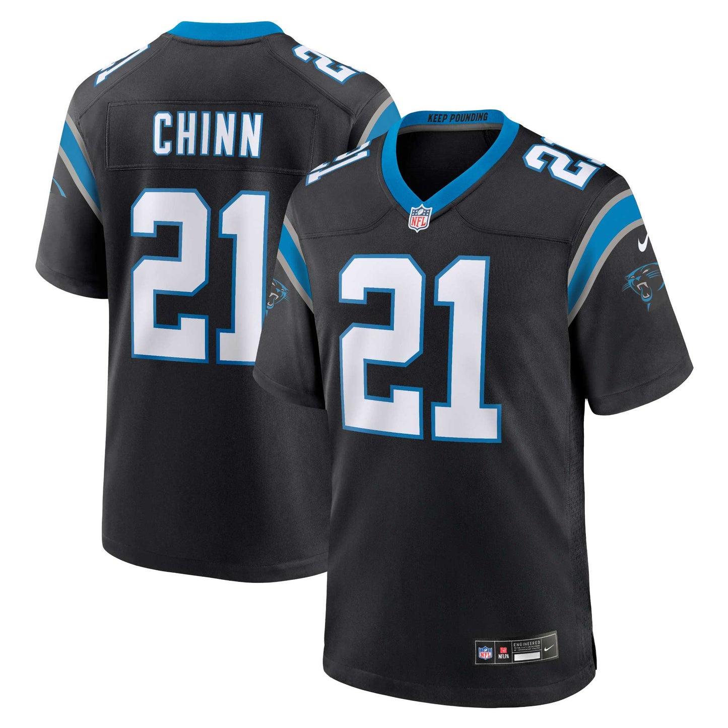 Jeremy Chinn Carolina Panthers Nike Game Jersey - Black
