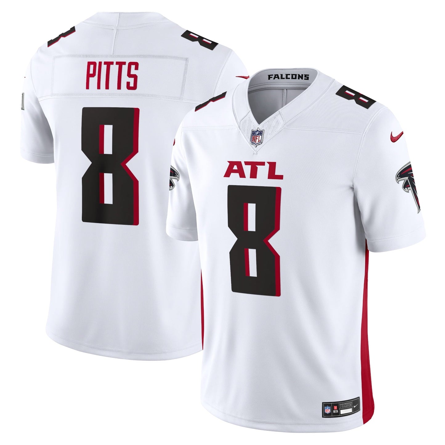 Men's Nike Kyle Pitts White Atlanta Falcons Vapor F.U.S.E. Limited Jersey