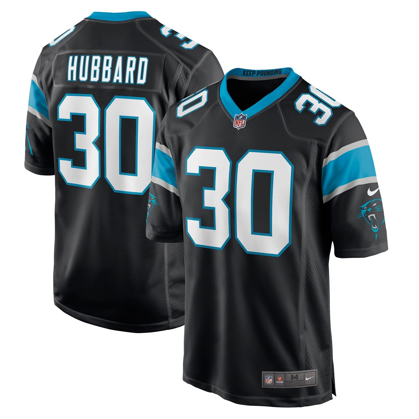 Chuba Hubbard Carolina Panthers Nike Game Jersey - Black