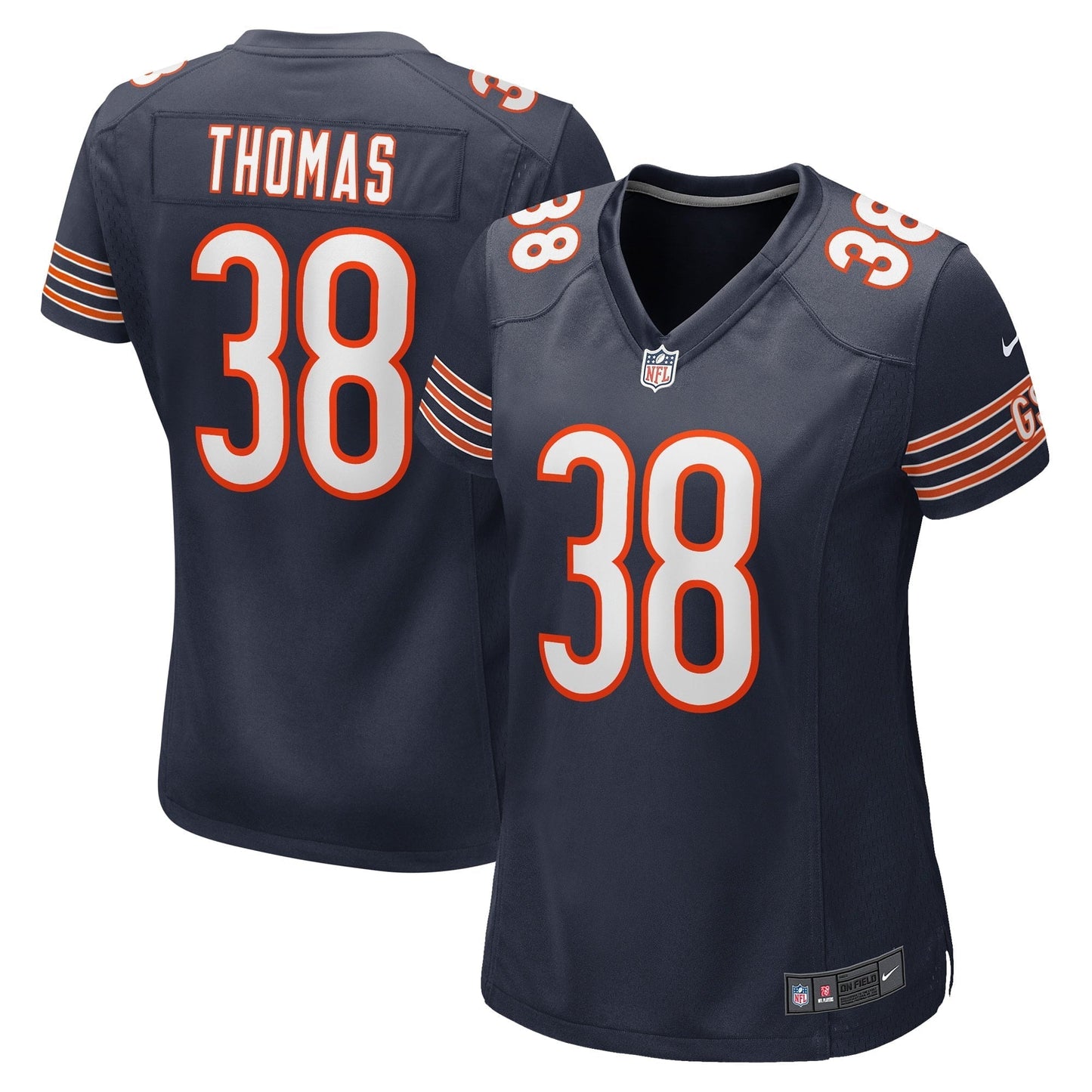 Women's Nike A.J. Thomas Navy Chicago Bears Game Player Jersey
