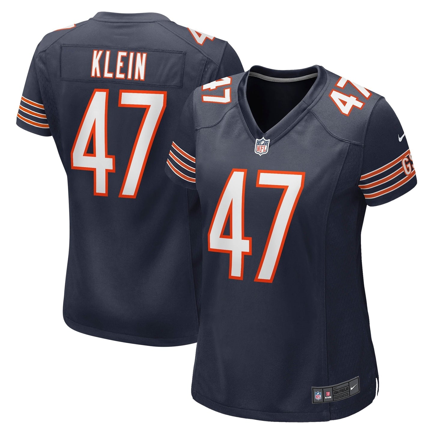Women's Nike A.J. Klein Navy Chicago Bears Game Player Jersey