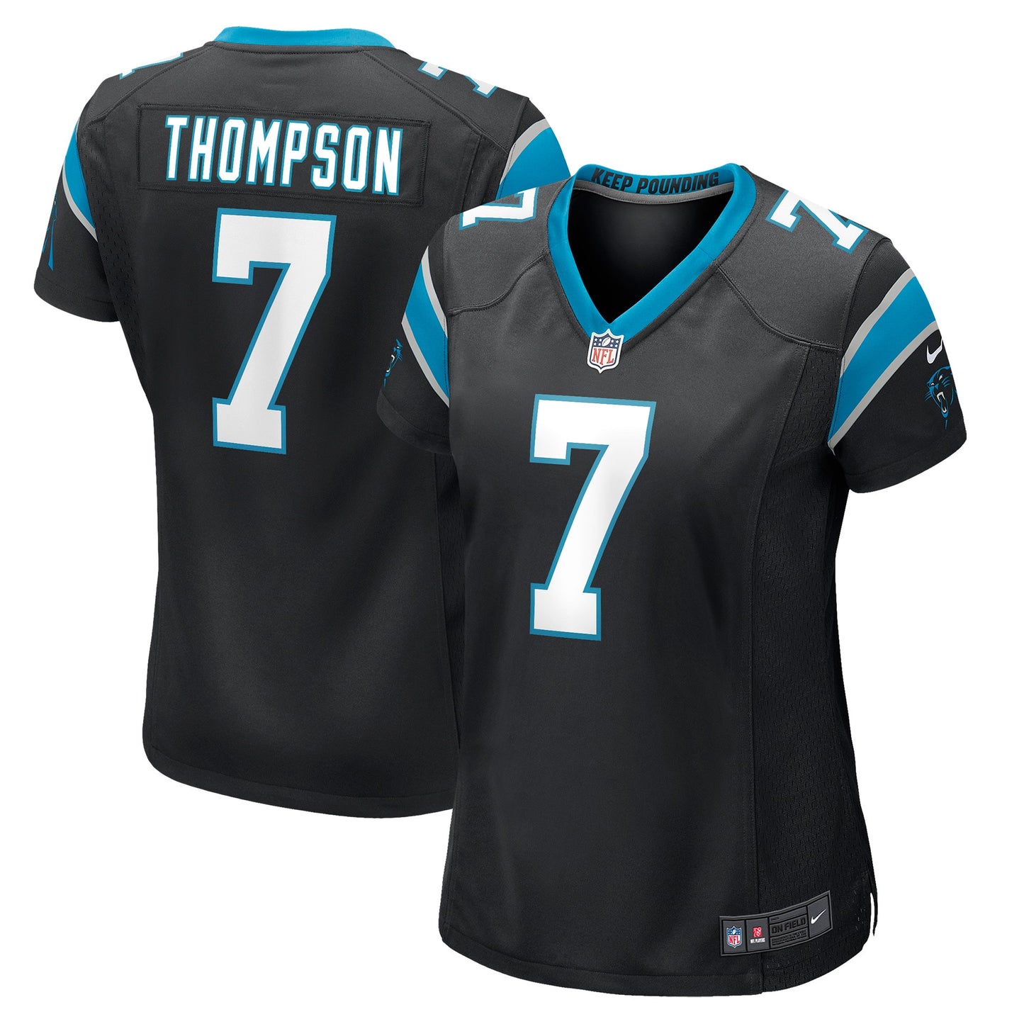 Shaq Thompson Carolina Panthers Nike Women's Player Game Jersey - Black